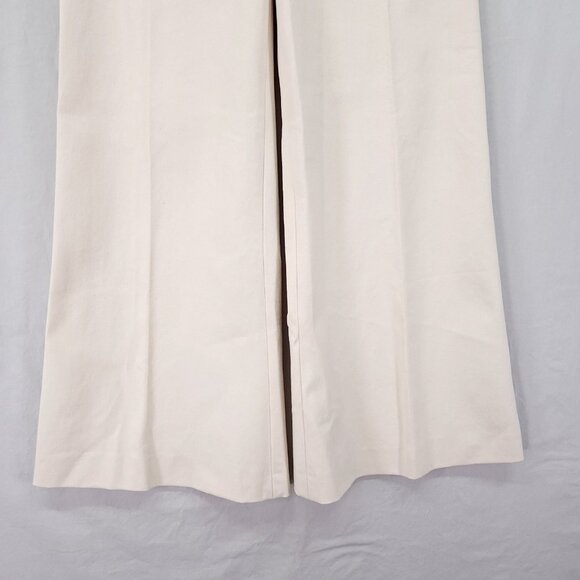 Frame Le Crop Flare Trouser Women’s 4 Ivory Thick Stretch Shaping Pant - Picture 12 of 12